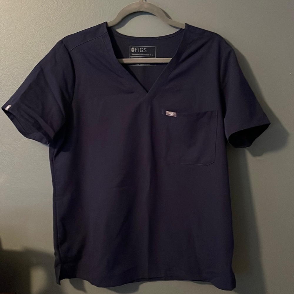 Figs Navy Blue Top
